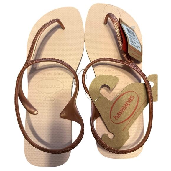 Brand New Havianas Women's Size 11/12 Men's 9/10M Ballet Rose Flip Flops Sandals - Picture 3 of 6